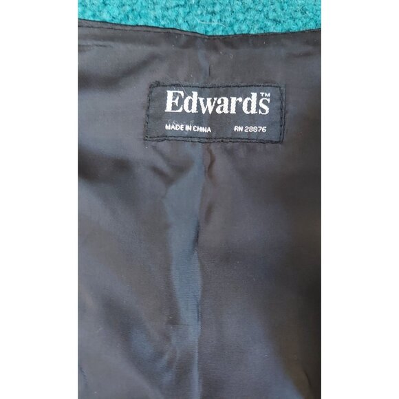 Edwards Vest Black and Gold Formal Casual Lattice Print Button Up Vest - Picture 3 of 9